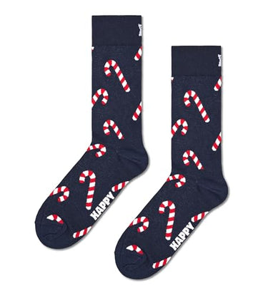 Happy Socks Unisex Candy Cane Socken, Mehrfarbig, 42-46 im Sale